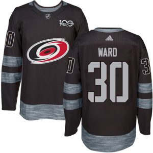 Herren Carolina Hurricanes Eishockey Trikot Cam Ward #30 Authentic Schwarz 1917-2017 100th Anniversary